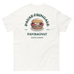 T-shirt “Pan Bagnat – Pause Fringale” |  Style bistrot avec Broderie “Souleu & Baieta”