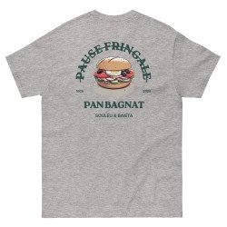 T-shirt “Pan Bagnat – Pause Fringale” |  Style bistrot avec Broderie “Souleu & Baieta”