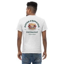 T-shirt “Pan Bagnat – Pause Fringale” |  Style bistrot avec Broderie “Souleu & Baieta”