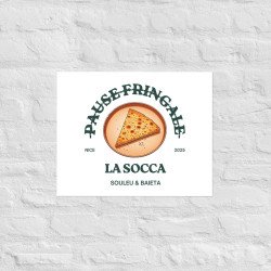 Affiche "La Socca – Pause Fringale" – Gastronomie Niçoise