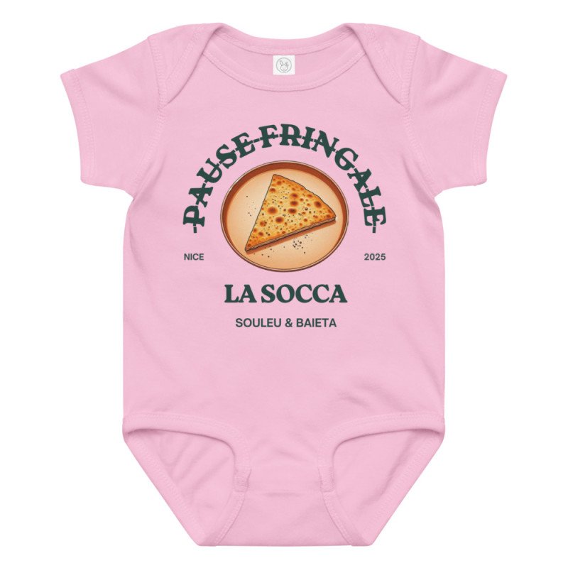 Body Bébé "La Socca – Pause Fringale" La Gastronomie Niçoise Body Bébé "La Socca – Pause Fringale" La Gastronomie Niçoise