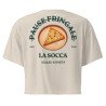 Crop Top "La Socca – Pause Fringale" avec Broderie Souleu & Baieta
