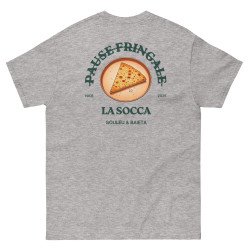 T-shirt "La Socca – Pause Fringale" avec broderie Souleu & Baieta