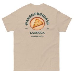 T-shirt "La Socca – Pause Fringale" avec broderie Souleu & Baieta