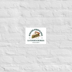 Affiche "La tourta de Blea – Pause Fringale" – Style Bistrot Nissart