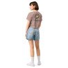 Crop top La Tourta De Blea - Pause Fringale avec brodure - Délice de Nice