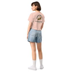 Crop top La Tourta De Blea - Pause Fringale avec brodure - Délice de Nice