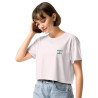 Crop top La Tourta De Blea - Pause Fringale avec brodure - Délice de Nice