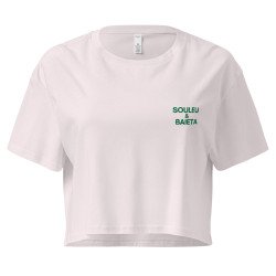 Crop top La Tourta De Blea - Pause Fringale avec brodure - Délice de Nice