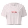 Crop top "Estrasse" — L'élégance du style, l'insolence du mot