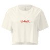 Crop top "Estrasse" — L'élégance du style, l'insolence du mot