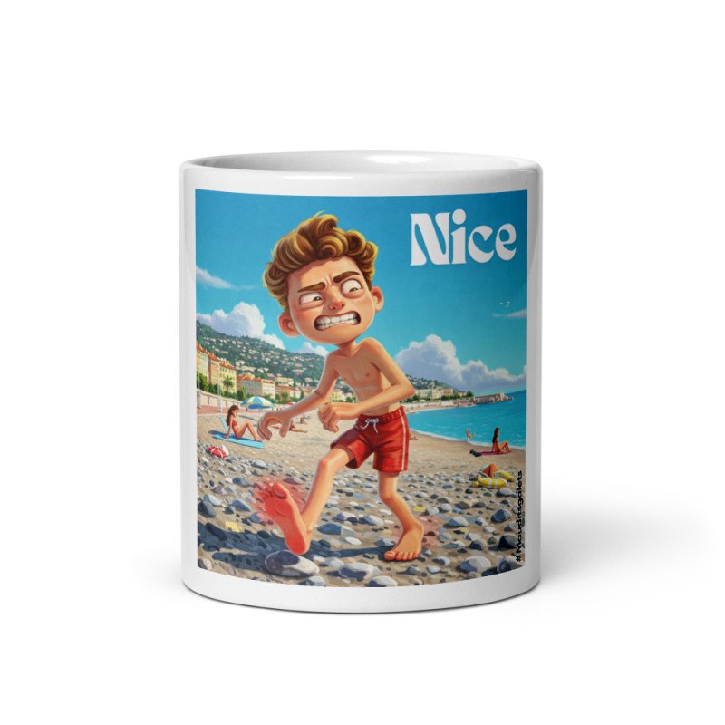 Tasse Humoristique Souvenir de Nice | Maudits Galets