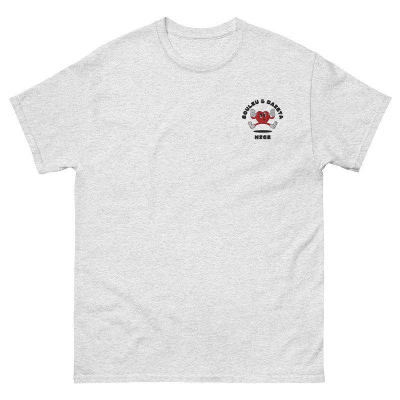 T-shirt brodé Cœur Chambrage par Souleu & Baieta