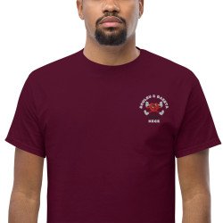 T-shirt brodé Cœur Chambrage par Souleu & Baieta