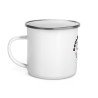 Mug émaillé "Souleu & Baieta – Nice" | Illustration cœur rigolo
