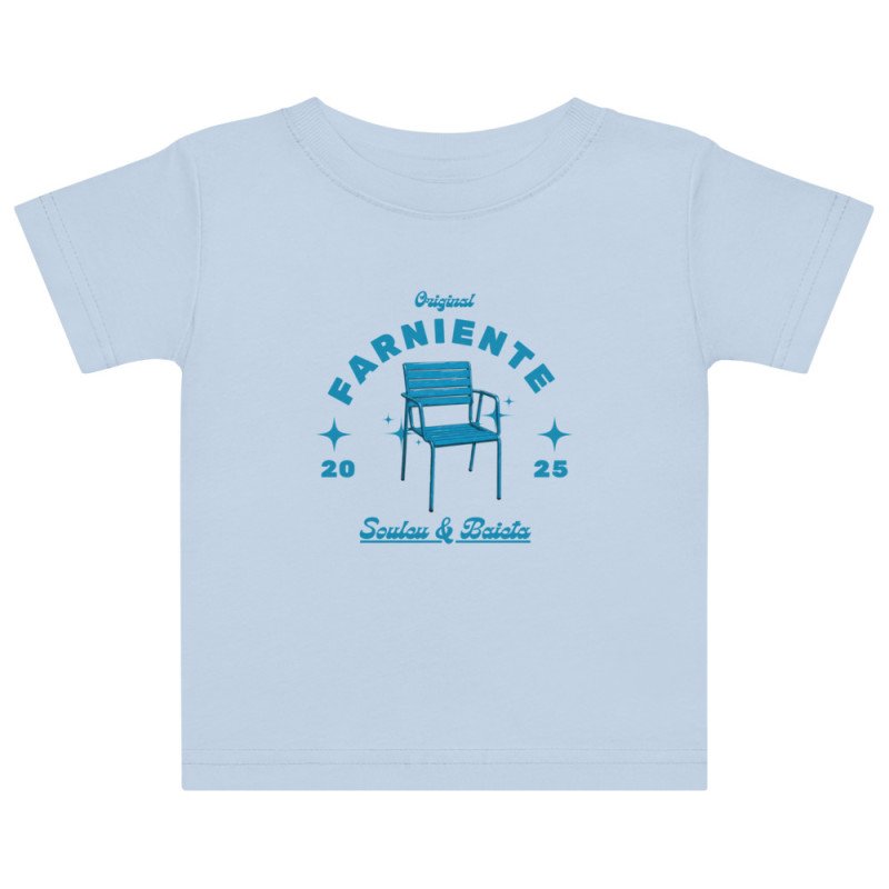 T-shirt bébé “Farniente” – Souleu & Baieta – L’icône niçoise pour les tout-petits T-shirt bébé “Farniente” – Souleu & Baieta – L’icône niçoise pour les tout-petits