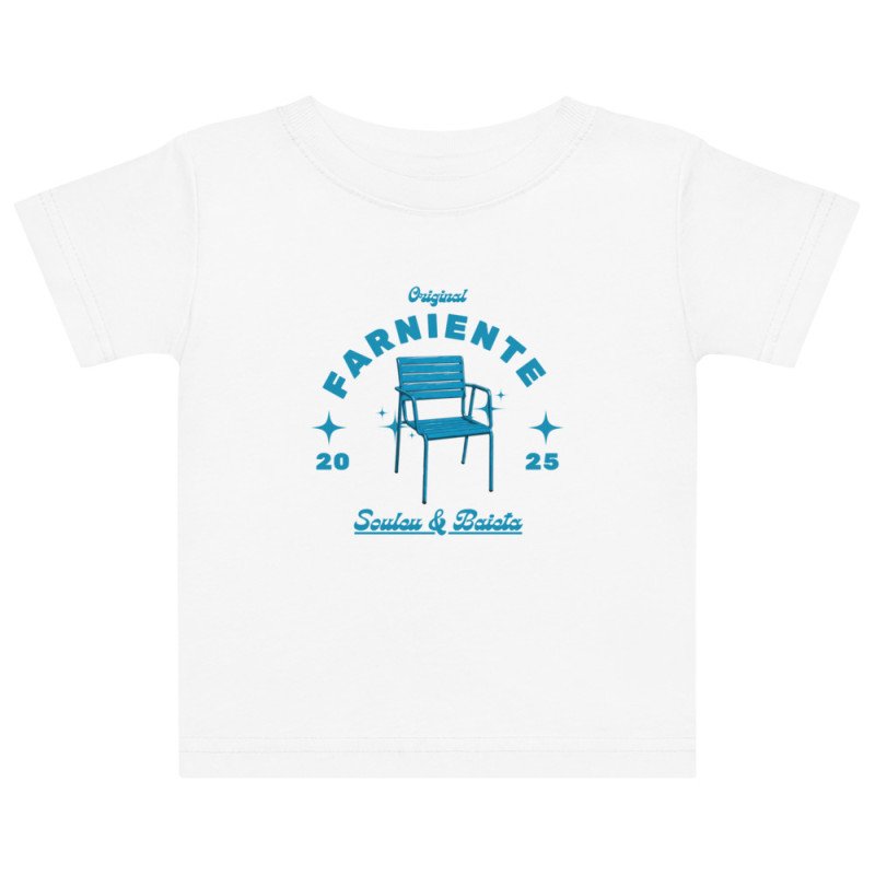 T-shirt bébé “Farniente” – Souleu & Baieta – L’icône niçoise pour les tout-petits T-shirt bébé “Farniente” – Souleu & Baieta – L’icône niçoise pour les tout-petits