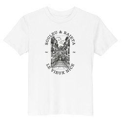 T-shirt Enfant "Vieux Nice - Souleu & Baieta" : Le Style Méditerranéen Dès le Plus Jeune Âge