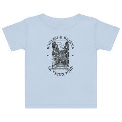 T-shirt Bébé "Vieux Nice - Souleu & Baieta" : Le Charme Niçois Dès Le Berceau