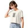 Crop top « Cascade de Gairaut Souleu & Baieta » – Illustration de Nice