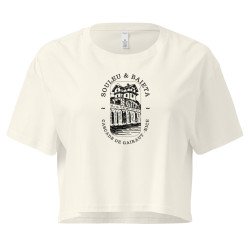 Crop top « Cascade de Gairaut Souleu & Baieta » – Illustration de Nice