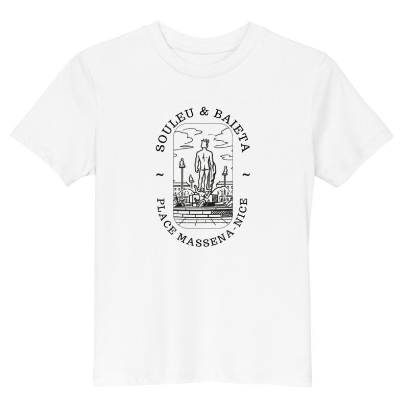 T-shirt Enfant – Illustration Place Masséna à Nice T-shirt Enfant – Illustration Place Masséna à Nice