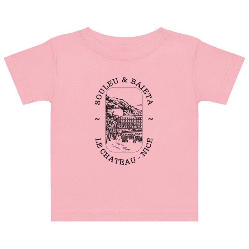 T-shirt bébé Château de Nice, confort azuréen au quotidien T-shirt bébé Château de Nice, confort azuréen au quotidien