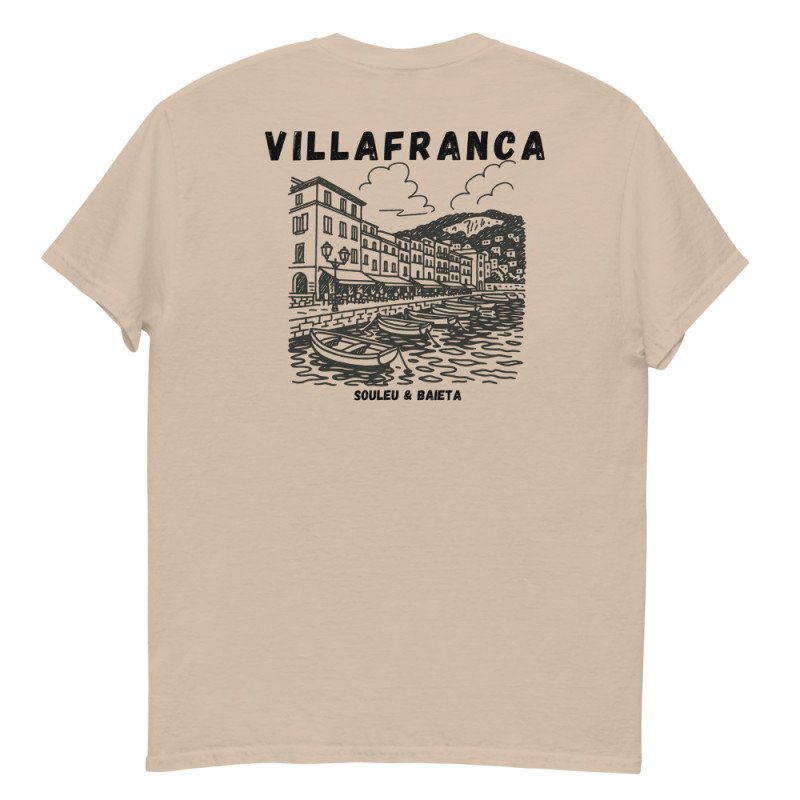 T-shirt “Villafranca” – Illustration de la baie de Villefranche-sur-Mer