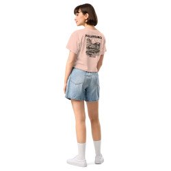 Crop top “Villafranca” – Illustration de la baie de Villefranche-sur-Mer