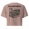 Crop top “Villafranca” – Illustration de la baie de Villefranche-sur-Mer