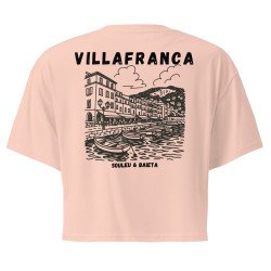 Crop top “Villafranca” – Illustration de la baie de Villefranche-sur-Mer