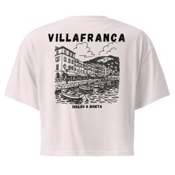 Crop top “Villafranca” – Illustration de la baie de Villefranche-sur-Mer
