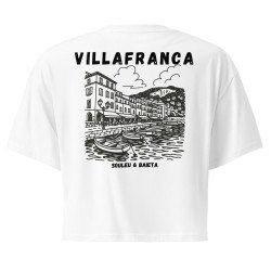 Crop top “Villafranca” – Illustration de la baie de Villefranche-sur-Mer