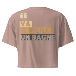 Crop top "Va ti pilha un bagne" | Souleu & Baieta