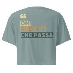 Crop top  "Oh aloura che passa” |  “Souleu & Baieta"