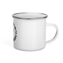 Mug émaillé  "Lou souleu mi fa canta e tu mi fa caga"