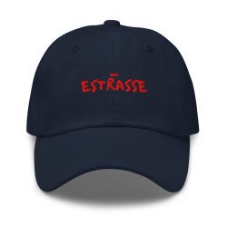 Casquette de Baseball brodée “Estrasse” – L’élégance niçoise avec une touche d’ironie