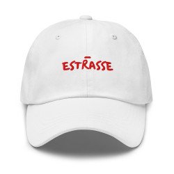 Casquette de Baseball brodée “Estrasse” – L’élégance niçoise avec une touche d’ironie