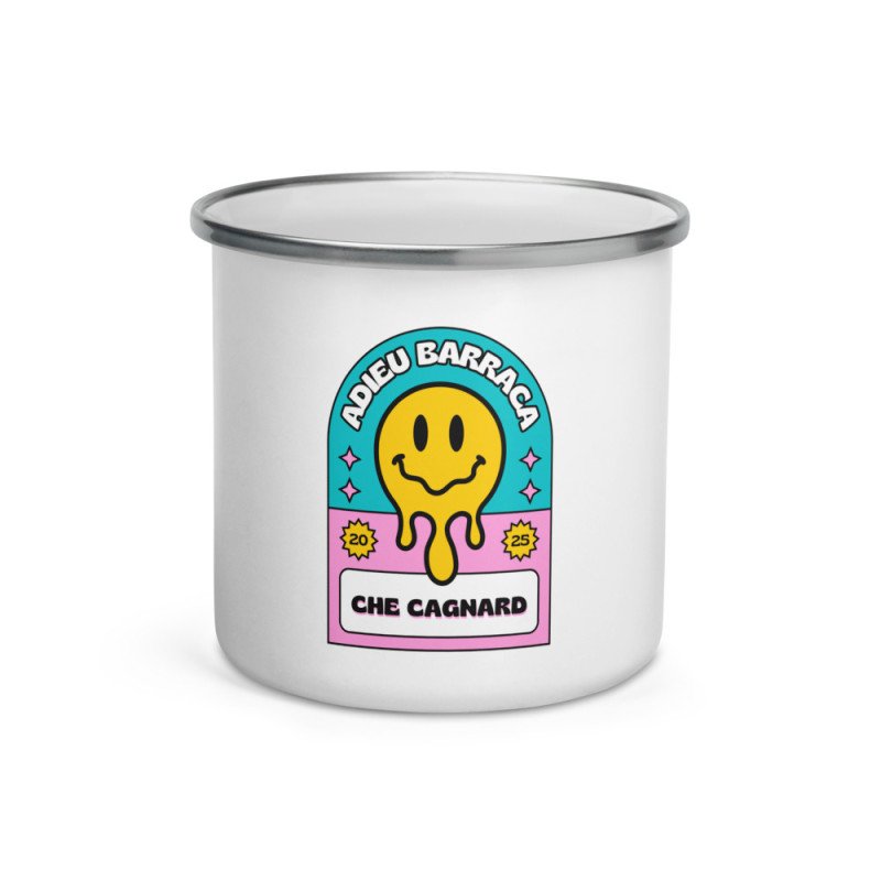 Mug émaillé "Adieu Barraca – Che Cagnard" Mug émaillé "Adieu Barraca – Che Cagnard"
