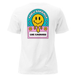 T-shirt Femme "Adieu Baraca – Che Cagnard" (brodé & imprimé)