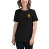 T-shirt Femme "Adieu Baraca – Che Cagnard" (brodé & imprimé)