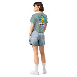 Crop Top "Adieu Barraca – Che Cagnard" (brodé & imprimé)