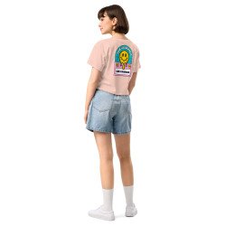 Crop Top "Adieu Barraca – Che Cagnard" (brodé & imprimé)