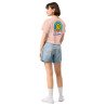 Crop Top "Adieu Barraca – Che Cagnard" (brodé & imprimé)