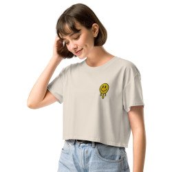 Crop Top "Adieu Barraca – Che Cagnard" (brodé & imprimé) Summer Edition