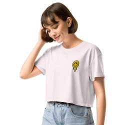 Crop Top "Adieu Barraca – Che Cagnard" (brodé & imprimé) Summer Edition