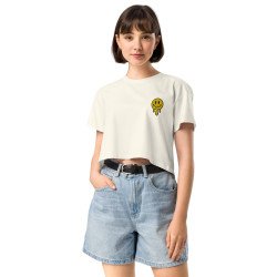 Crop Top "Adieu Barraca – Che Cagnard" (brodé & imprimé) Summer Edition