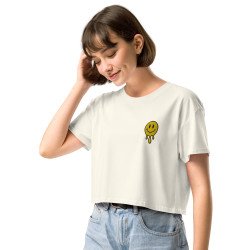 Crop Top "Adieu Barraca – Che Cagnard" (brodé & imprimé) Summer Edition