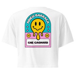 Crop Top "Adieu Barraca – Che Cagnard" (brodé & imprimé)