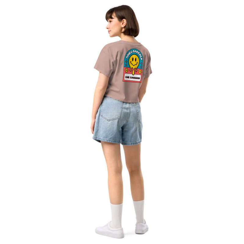 Crop Top "Adieu Barraca – Che Cagnard" (brodé & imprimé) Crop Top "Adieu Barraca – Che Cagnard" (brodé & imprimé)
